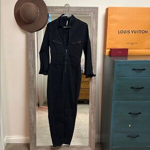 Free People Black Jumpsuit